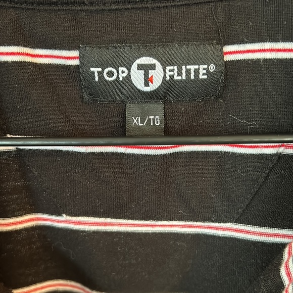 TOP FLITE polo striped t-shirt size extra large - Picture 4 of 8